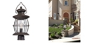 Macy's Village Lantern Collection 1 light outdoor post light in Weathered Charcoal